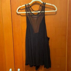 FreePeople mesh V neck top